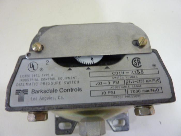 Used BARKSDALE Diaphragm Switch CD1H-A3SS #59219