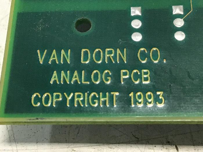 Used VAN DORN Analog Circuit Board 330025 PC330-025 Used