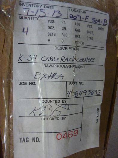 GENERIC Cable Rack Corner Bracket 408495695 #53056