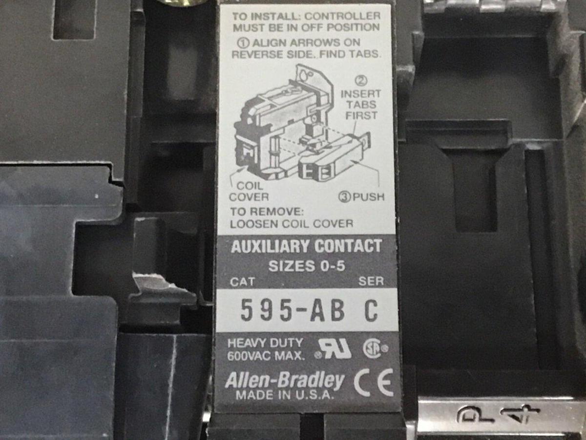 Used ALLEN BRADLEY Contactor 500-COD930 SER B USED