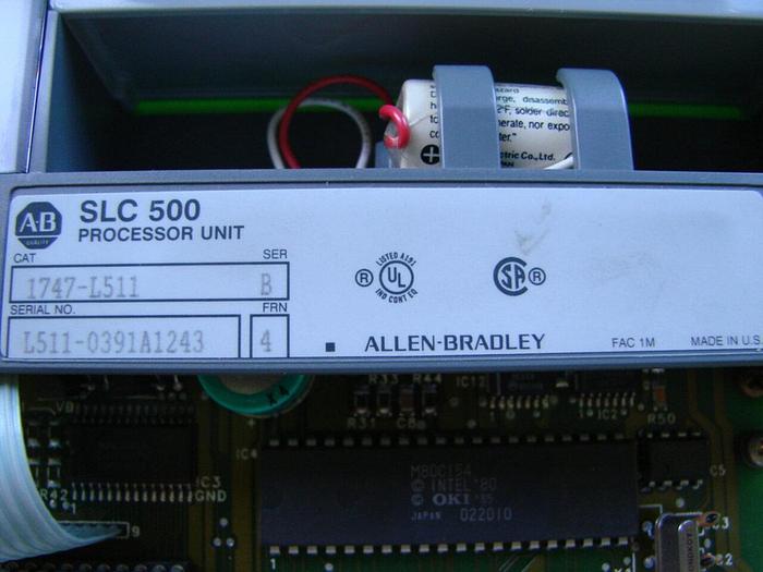 Used ALLEN BRADLEY 5/01 Processor Unit 1747-L511 SER B #11201