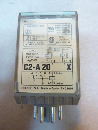 Used RELECO Relay C2-A 20 X #38925