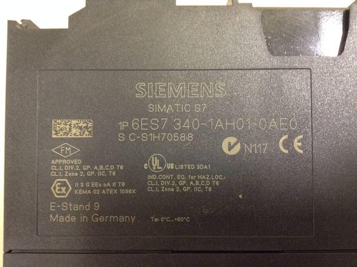 Used SIEMENS Processor Module 6ES7 340-1AH01-0AE0 #70361