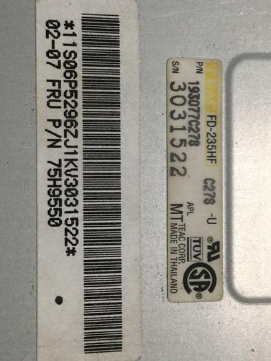 Used TEAC Floppy Drive FD-235HF #101931