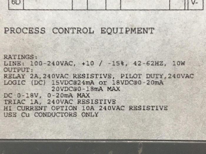 Used BARBER COLMAN Temperature Controller 2204E/CC/VH/TH/XX/XX/XX/XX/2XX #86763