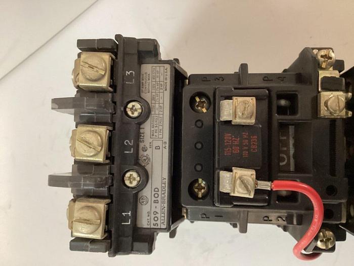 Used ALLEN BRADLEY Starter Size 1 509-BOD SER B W23 #32070