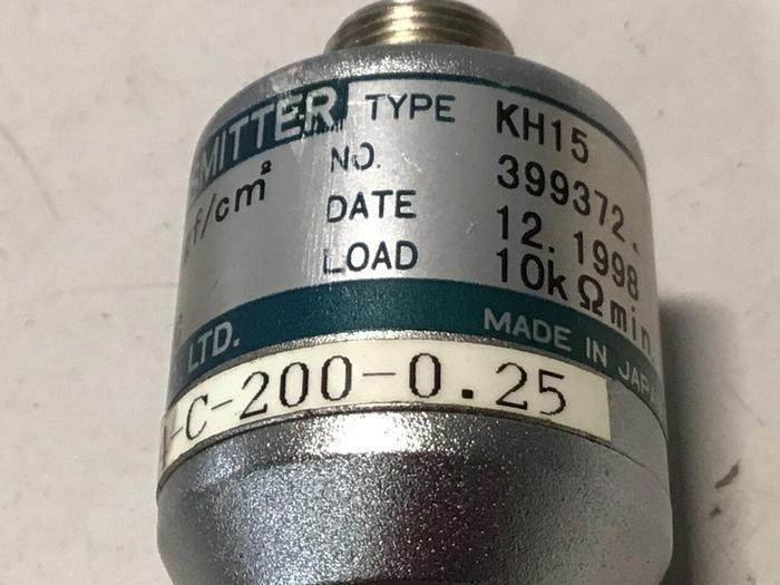 Used NAGANO Pressure Transmitter KH15-PT14-C-200-0.25 #126527