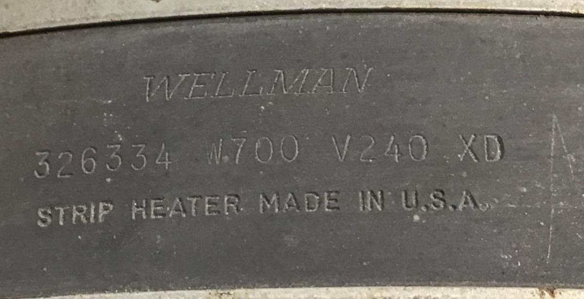 WELLMAN 700 Watt Heater Band 326334 700W NEW