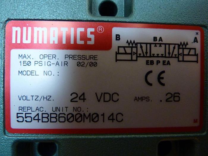 NUMATICS Valve 554BB600M014C #24582