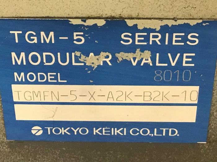 Used TOKYO KEIKI Valve TGMFN-5-X-A2K-B2K-10 #137620
