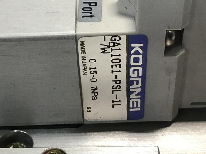 Used KOGANEI Manifold w/ Valves PBM7P-3W #121006