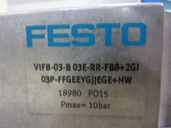 Used FESTO Control Block w/ Valves IFB8-03 #52788
