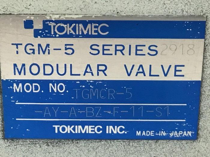 Used TOKIMEC Remote Control Relief Valve TGMCR-5-AY-A-BZ-F-11-S1 #127161