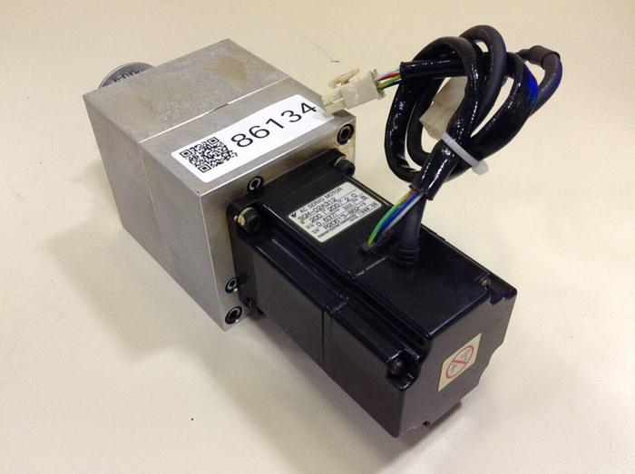 Used YASKAWA AC Servo Motor W/Gearbox SGM-02A312 #86134