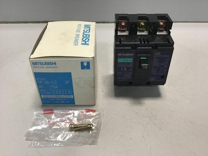 MITSUBISHI 15 Amp Circuit Breaker NF30-CS-15 #124880