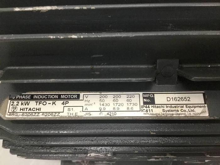 Used HITACHI Motor TFO-K #92697