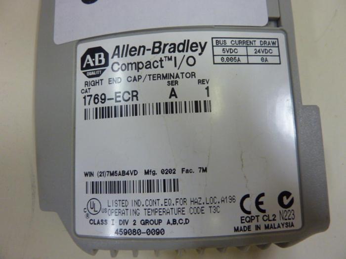 Used ALLEN BRADLEY Right End Cap 1769-ECR SER A #60467