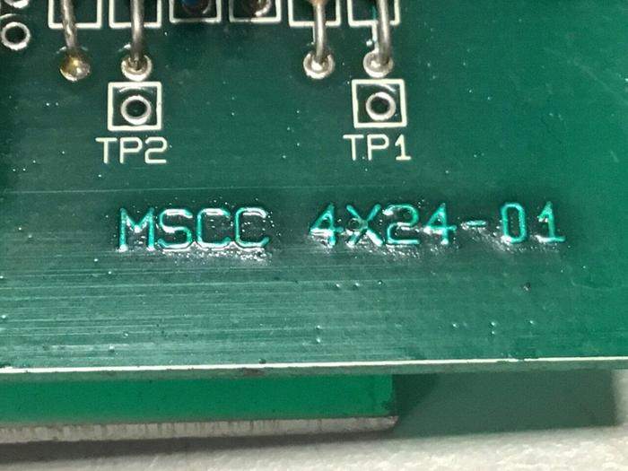 Used PLASTHING 4 Zone Control Card MSCC 4X24-01 #119209