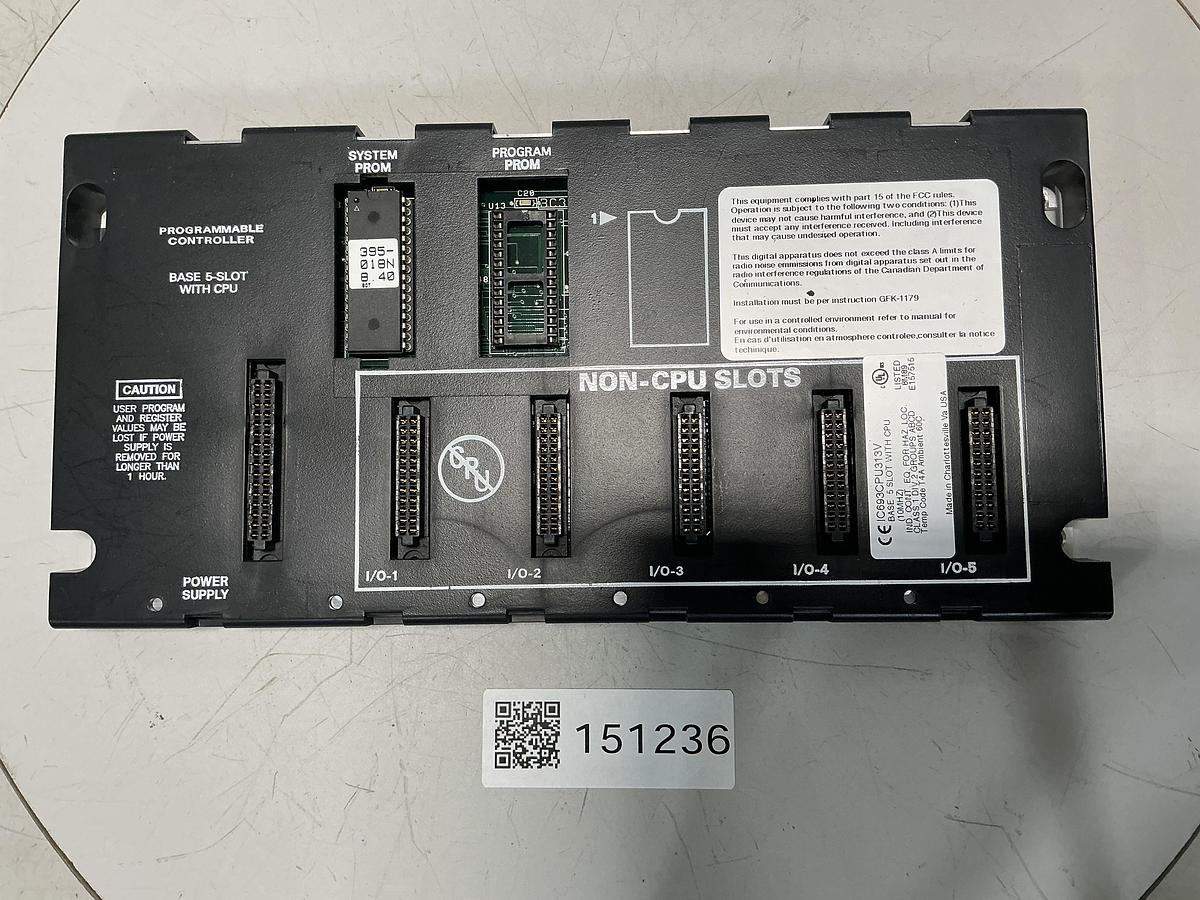 Used GE FANUC  BASE 5-SLOT WITH CPU