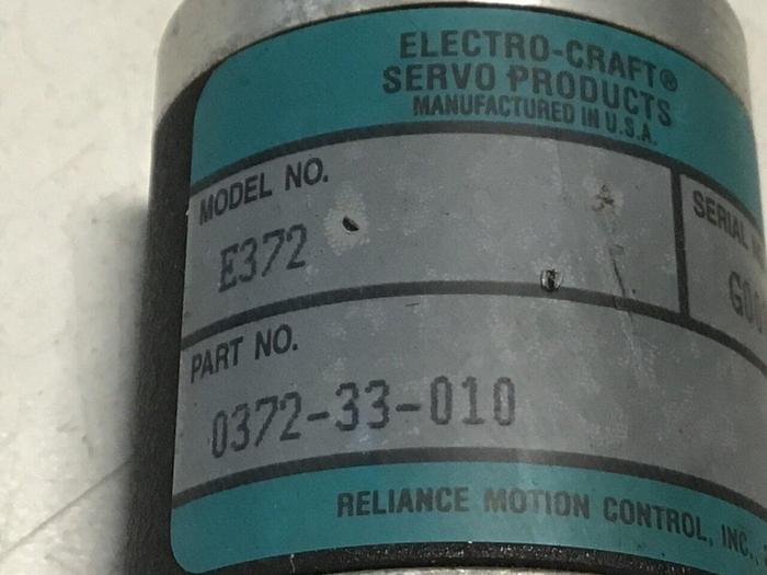 Used ELECTRO CRAFT DC Servo Motor E372 Used