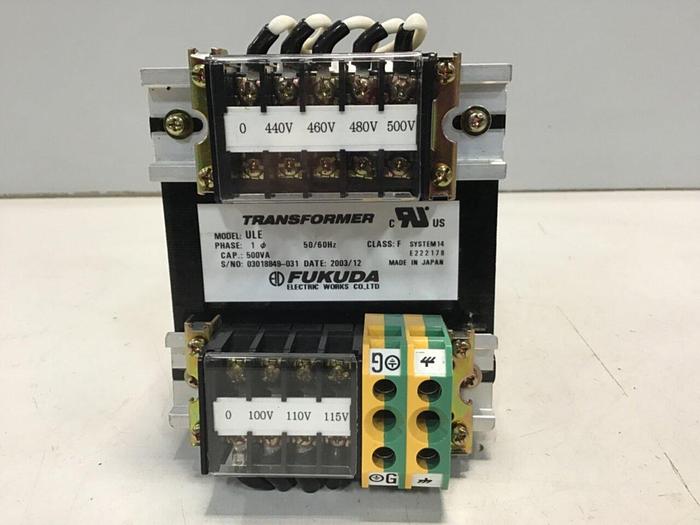 Used FUKUDA 0.5 kVA Transformer ULE #125195