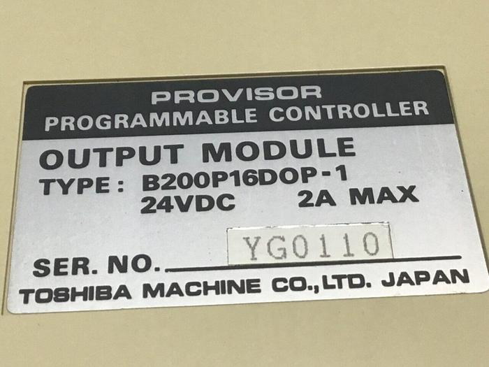 Used TOSHIBA Output Module B200P16DOP-1 #120057