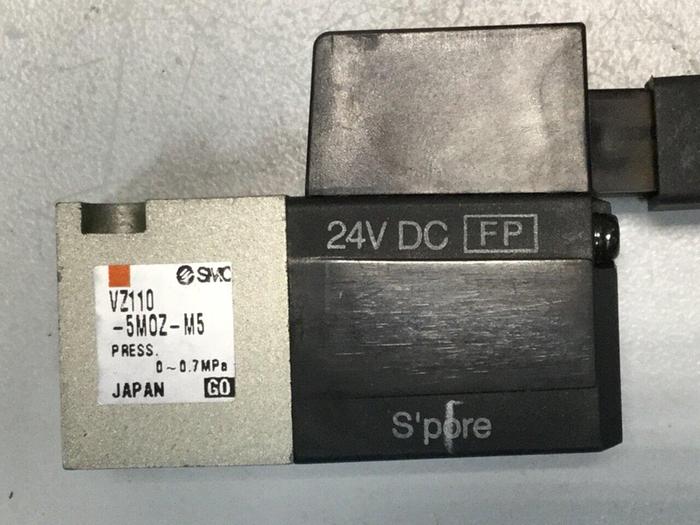 Used SMC Valve & Cable VZ110-5M0Z-M5 CABLE #103634