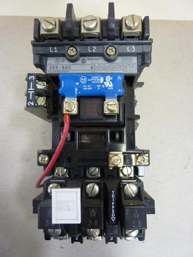 Used ALLEN BRADLEY Starter Size 1 509-BOD SER B W38 #50618