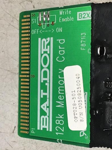 Used BALDOR 128 K Memory Card OPTO28-501 #135356