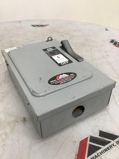 Used SIEMENS 30 Amp Disconnect Switch F351 #127039