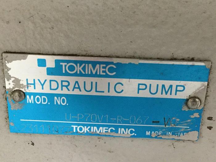 Used TOKIMEC Hydraulic Pump U-P70V1-R-067-VQ Used
