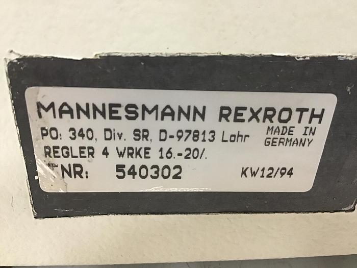 Used MANNESMANN REXROTH D-97813 540302
