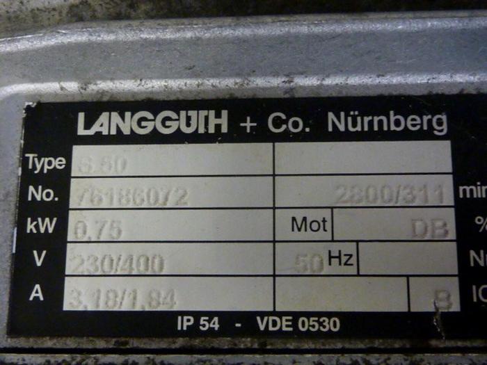 Used WITTMANN Robot Servo Motor w/ Gearbox S 50 USED