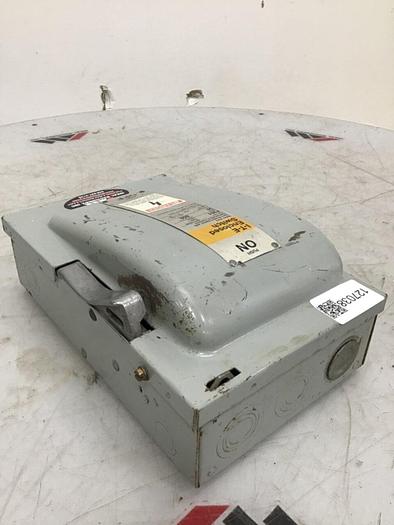 Used SIEMENS 30 Amp Disconnect Switch F351 #127038