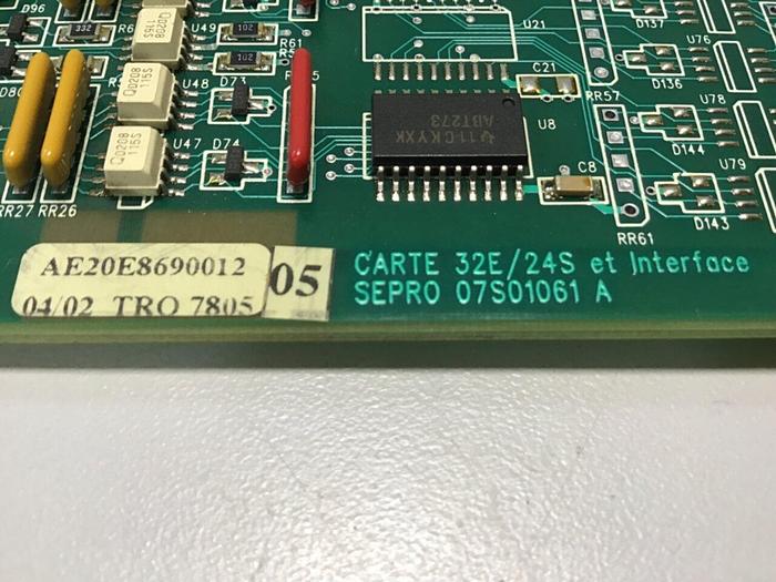 Used SEPRO ROBOTIQUE Circuit Board 07S01061A USED