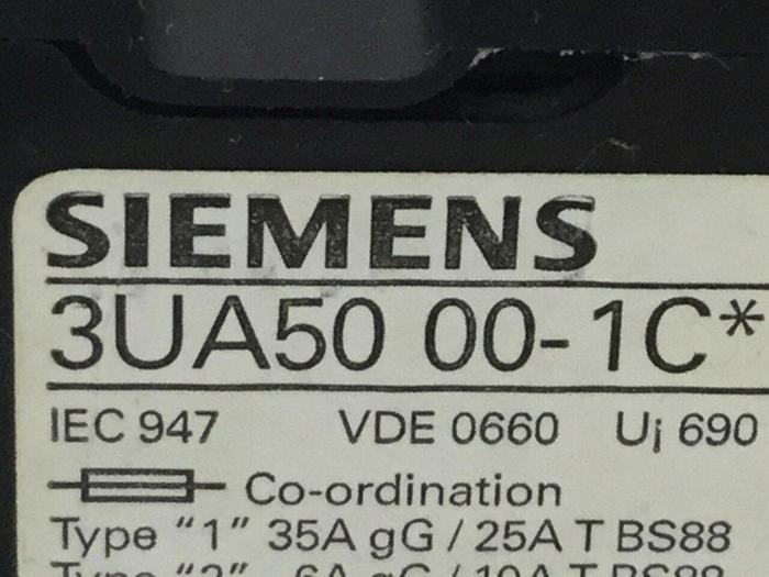 Used SIEMENS Contactor 3UA50000-1C #103455