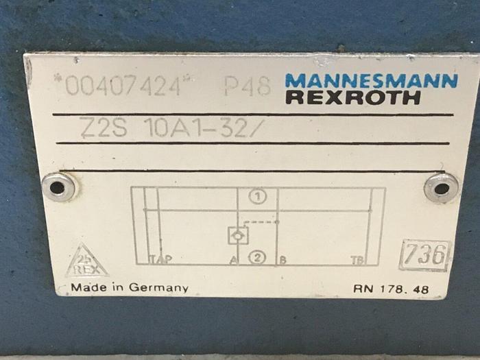 Used REXROTH Valve Z2S10A132 #137690