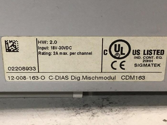 Used SIGMATEK Module CDM163 12-008-163-O Used