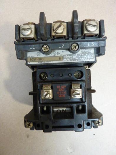Used ALLEN BRADLEY Motor Starter Size 1 505V-BOD SER B #29563