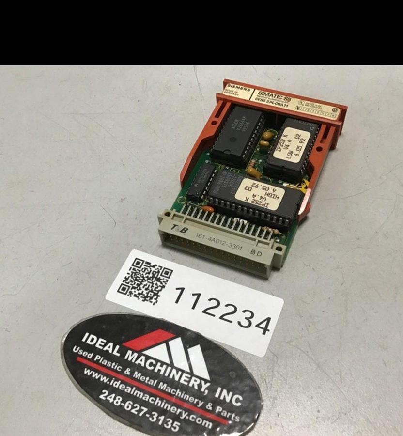 Used SIEMENS / VAN DORN SIMATIC S5 Memory 6ES5 374-0BA11 Used