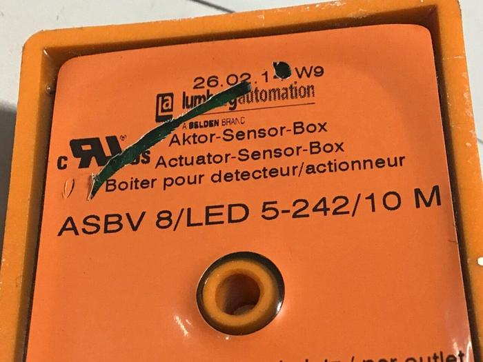 Used LUMBERG Distribution Box ASBV8/LED 5-242/10M #117131
