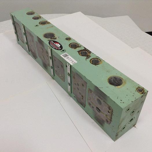 Used PARKER 6 Zone Hydraulic Manifold MANIFOLD712 #87712