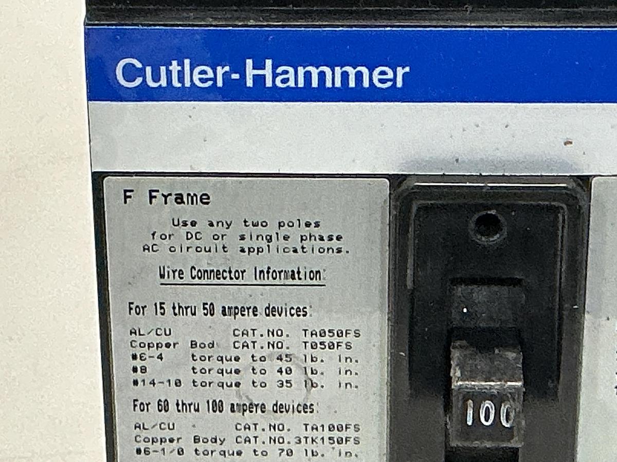 Used CUTLER-HAMMER FS360100A