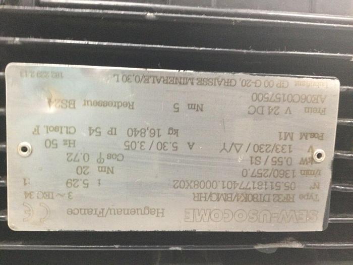 Used SEW USOCOME Servo Motor RF32DT80K4/BMG/HR #114777
