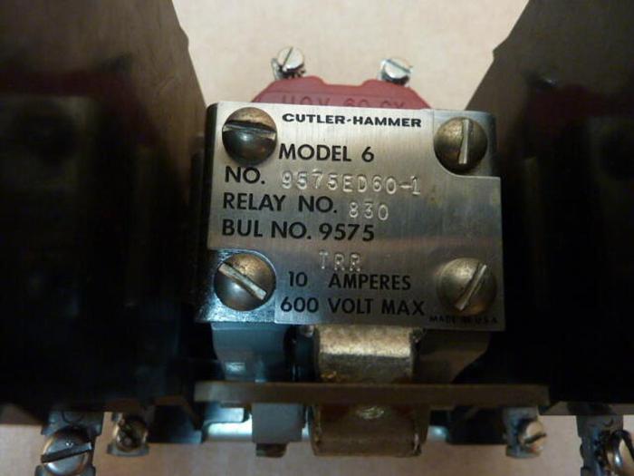 Used CUTLER HAMMER Motor Starter 9575ED60-1 #27789