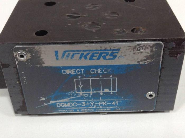 Used VICKERS Check Valve DGMDC 3 Y PK 41 #89726