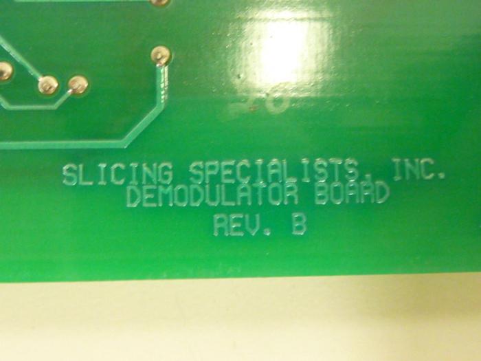 Used SLICING SPECIALIST Demodulator Board CB634 #47634