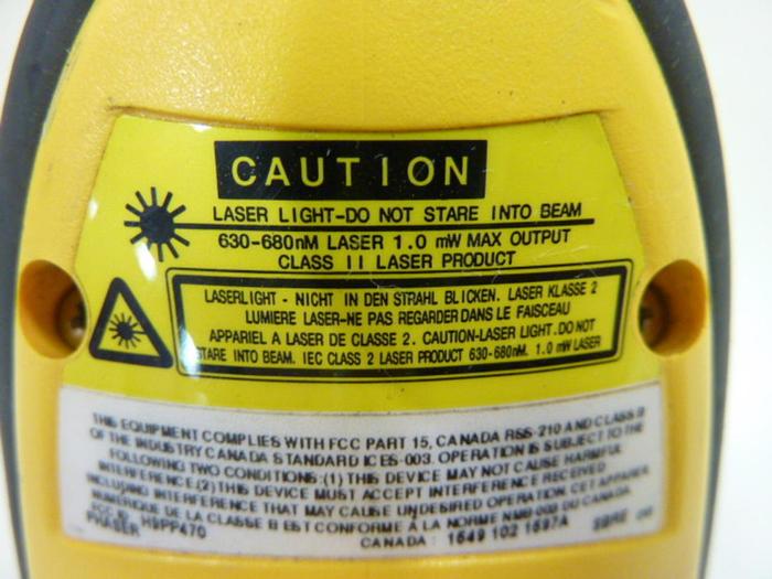 Used SYMBOL TECHNOLOGIES Barcode Scanner SCANNER025 #53025