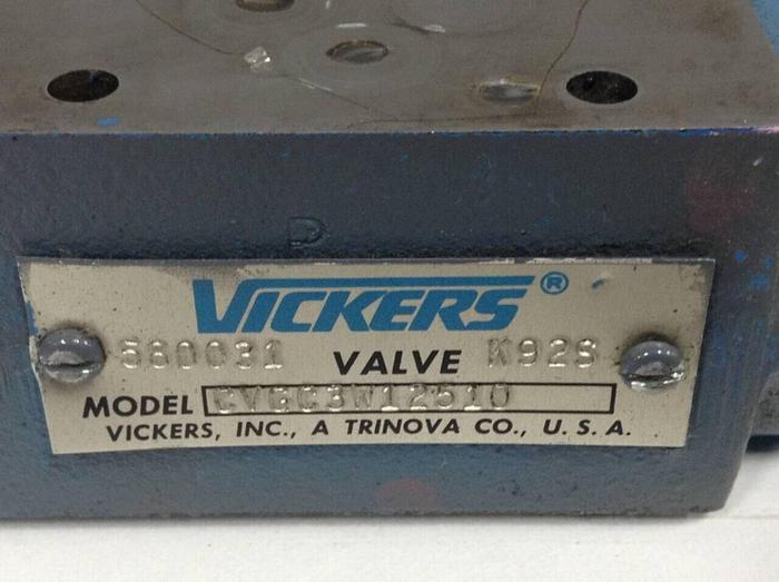 Used VICKERS Relief Valve CVGC 3 W 125 10 #89728