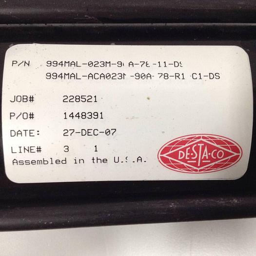 Used DESTACO Pneumatic Hold Clamp 994MAL-023M-90A-78-11-DS #90083